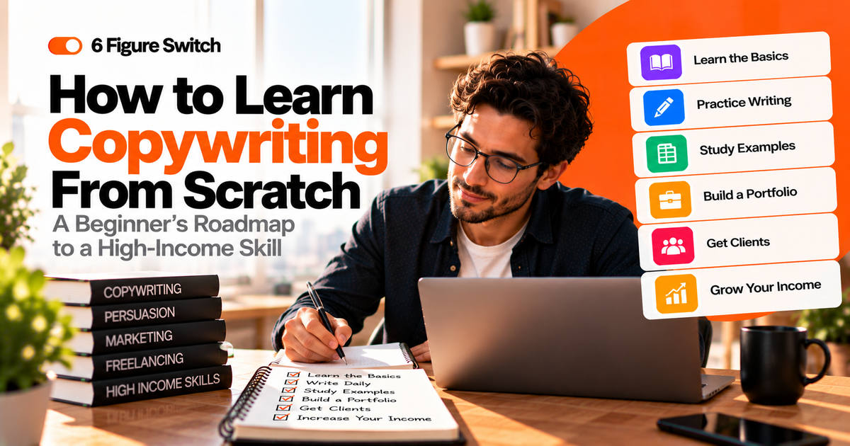 How to Learn Copywriting From Scratch: A Beginner’s Roadmap to a High-Income Skill