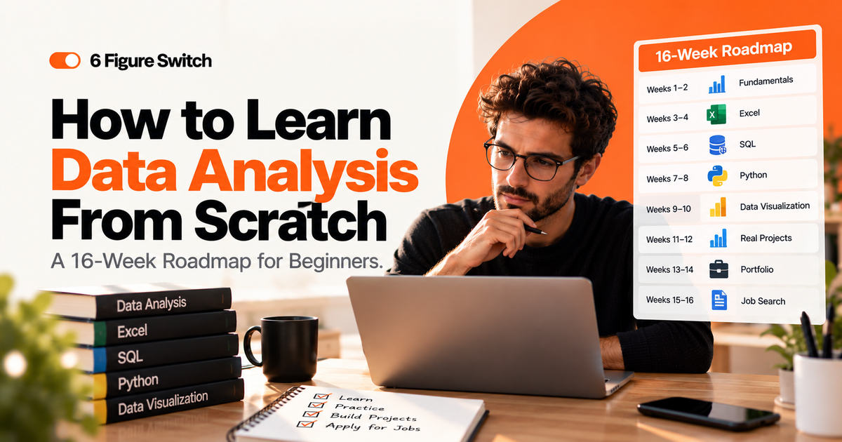 How to Learn Data Analysis From Scratch: A 16-Week Roadmap for Beginners