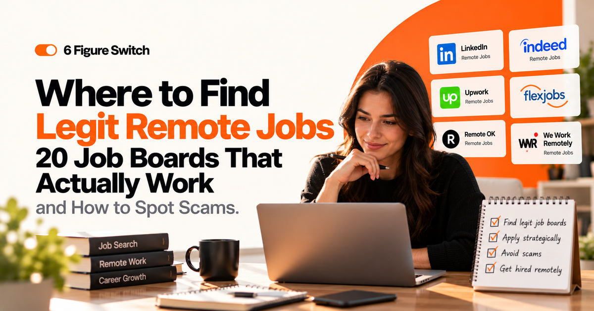 Where to Find Legit Remote Jobs: 20 Job Boards That Actually Work (and How to Spot Scams)