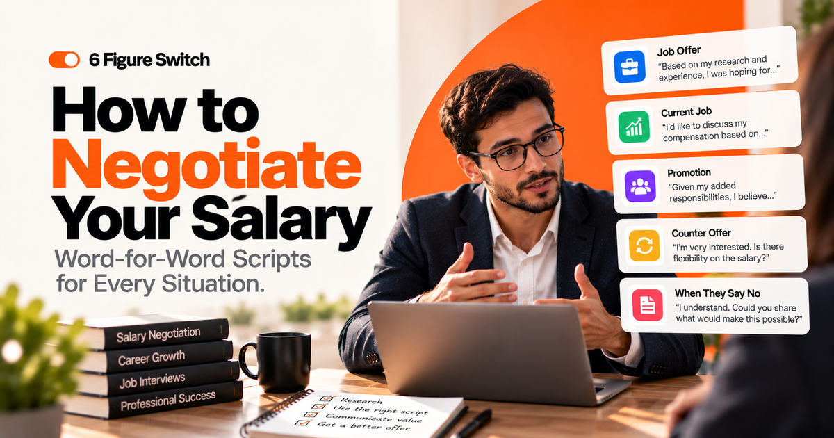 How to Negotiate Your Salary: Word-for-Word Scripts for Every Situation