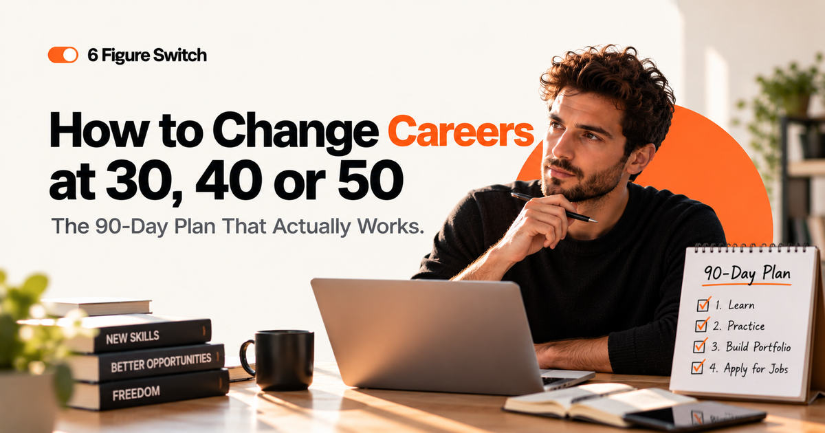 How to Change Careers at 30, 40 or 50: The 90-Day Plan That Actually Works